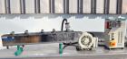 Used Prism Pelletizer. Approximately 3/4’’ wide x 2’’ diameter rotor. Includes a Prism stainless steel water bath, 4-3/4’’ wide x 39-1/2’’ long x 5-7/8’’ deep, and a Prism 3’’ wide air knife, driven ...