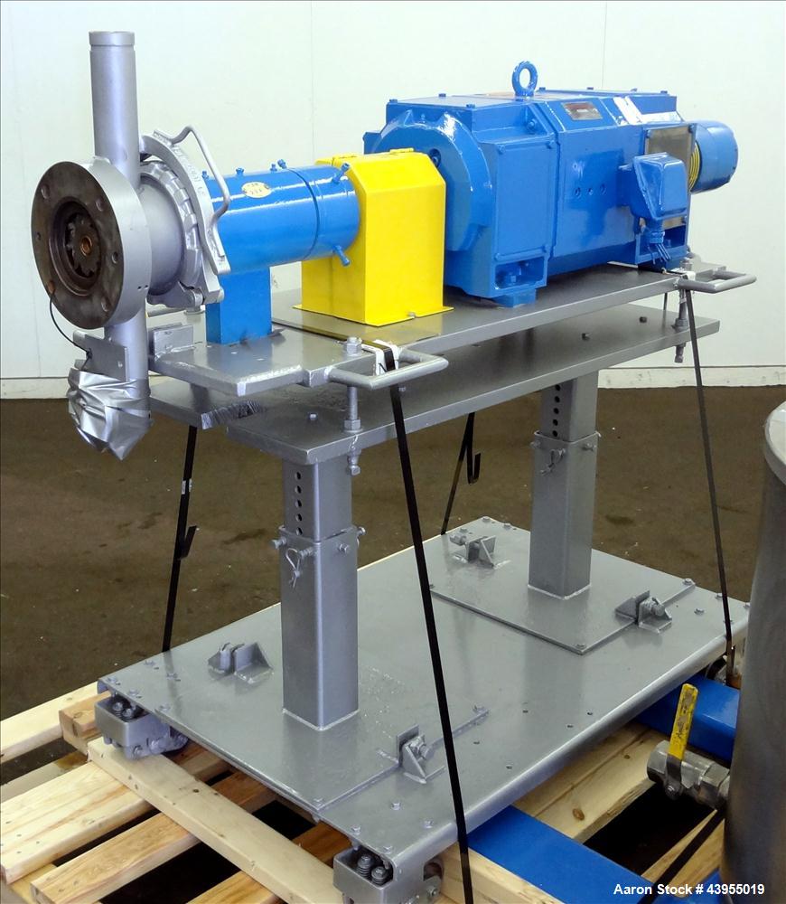 Used Gala Underwater Pelletizer, Model 6D MUP, Includes (24) hole die, Serial# 880224. Driven by a 5hp DC motor, mounted on a cart. (1) Gala spin dryer, model 8.2 BF, serial# 880224, driven by a 5hp ...