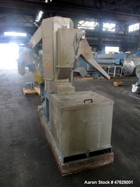 Used BKG Underwater Pelletizer System. Consisting of: Model UWG Compact 120 cutter head with water box, 6 kw, 460 volt, nominally rated up to 4000 pounds per hour, serial# 2003 11 25, built 2003. Mod...