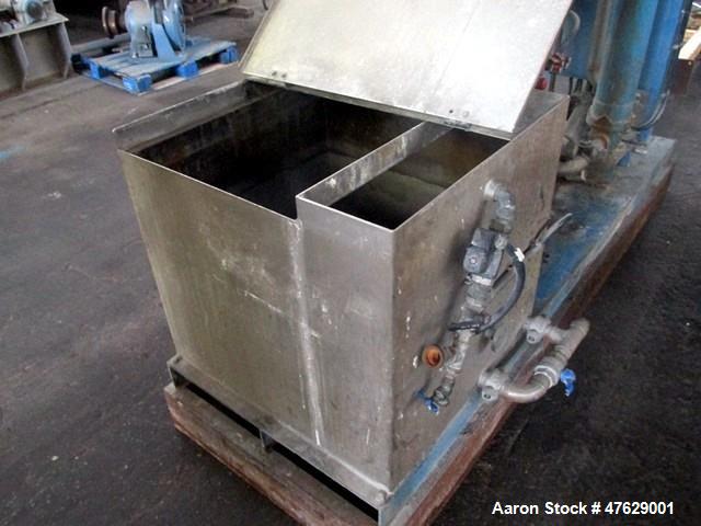 Used BKG Underwater Pelletizer System. Consisting of: Model UWG Compact 120 cutter head with water box, 6 kw, 460 volt, nominally rated up to 4000 pounds per hour, serial# 2003 11 25, built 2003. Mod...
