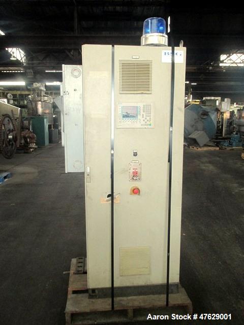 Used BKG Underwater Pelletizer System. Consisting of: Model UWG Compact 120 cutter head with water box, 6 kw, 460 volt, nominally rated up to 4000 pounds per hour, serial# 2003 11 25, built 2003. Mod...