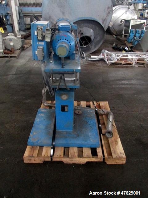 Used BKG Underwater Pelletizer System. Consisting of: Model UWG Compact 120 cutter head with water box, 6 kw, 460 volt, nominally rated up to 4000 pounds per hour, serial# 2003 11 25, built 2003. Mod...