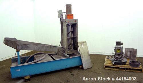 Used Beringer Model WRP12V Underwater Pelletizer System Consisting Of: (1) Pelletizing head with 4 blades, driven by a 2hp, 3/60/208-230/460 volt, 1725 rpm motor, (1) Stainless steel spin dryer, driv...