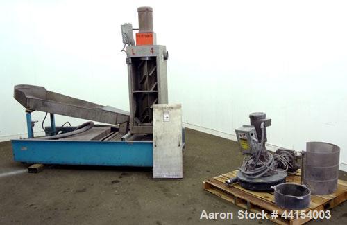 Used Beringer Model WRP12V Underwater Pelletizer System Consisting Of: (1) Pelletizing head with 4 blades, driven by a 2hp, 3/60/208-230/460 volt, 1725 rpm motor, (1) Stainless steel spin dryer, driv...
