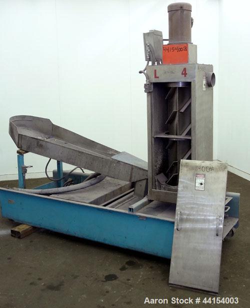 Used Beringer Model WRP12V Underwater Pelletizer System Consisting Of: (1) Pelletizing head with 4 blades, driven by a 2hp, 3/60/208-230/460 volt, 1725 rpm motor, (1) Stainless steel spin dryer, driv...