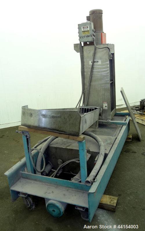 Used Beringer Model WRP12V Underwater Pelletizer System Consisting Of: (1) Pelletizing head with 4 blades, driven by a 2hp, 3/60/208-230/460 volt, 1725 rpm motor, (1) Stainless steel spin dryer, driv...
