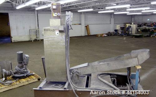 Used Beringer Model WRP12V Underwater Pelletizer System Consisting Of: (1) Pelletizing head with 4 blades, driven by a 2hp, 3/60/208-230/460 volt, 1725 rpm motor, (1) Stainless steel spin dryer, driv...
