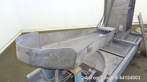 Used Beringer Model WRP12V Underwater Pelletizer System Consisting Of: (1) Pelletizing head with 4 blades, driven by a 2hp, 3/60/208-230/460 volt, 1725 rpm motor, (1) Stainless steel spin dryer, driv...