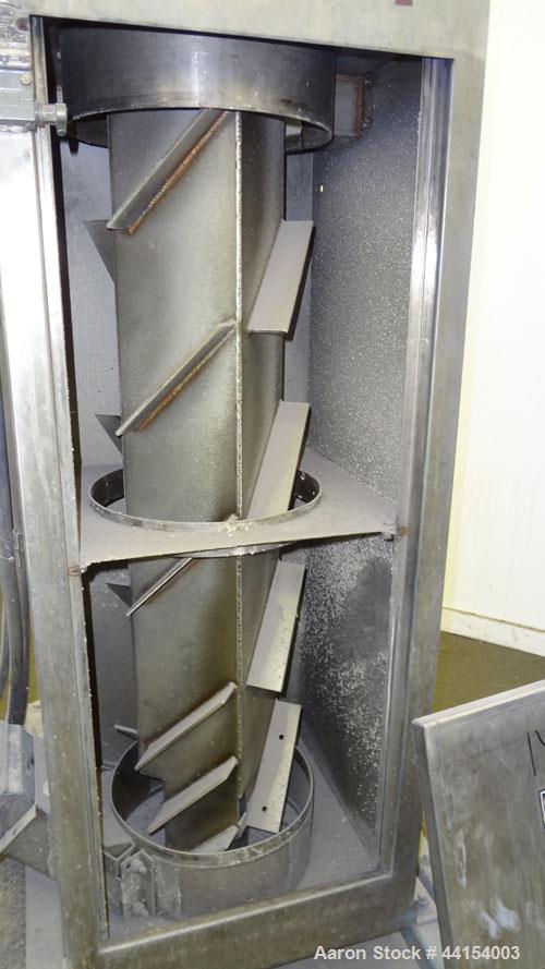 Used Beringer Model WRP12V Underwater Pelletizer System Consisting Of: (1) Pelletizing head with 4 blades, driven by a 2hp, 3/60/208-230/460 volt, 1725 rpm motor, (1) Stainless steel spin dryer, driv...
