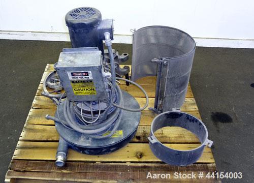 Used- Beringer Model WRP12V Underwater Pelletizer System Consisting Of: (1) Pelletizing head with 4 blades, driven by a 2hp,...