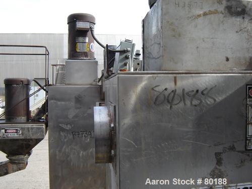 USED: Beringer water ring pelletizer, model WRP-12V. 2 hp pelletizinghead, water trough and 3 hp spin dryer.