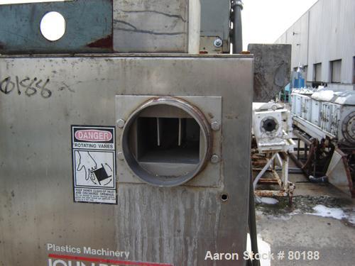 USED: Beringer water ring pelletizer, model WRP-12V. 2 hp pelletizinghead, water trough and 3 hp spin dryer.