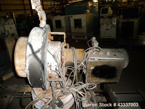 Used Beringer Water Ring Pelletizer Head Only. From a model WRP-12 pelletizer. 2 hp motor, 4 knife cutter hub, water ring, and 25 hole die. Last used on a 6" Beringer model 600 screen changer.
