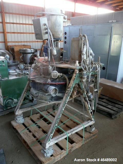 Used Beringer Water Ring Pelletizing System. Consisting of: (1) Model WRP36 pelletizing head with 7.5hp AC motor with inverter, (1) stainless steel water slide, (1) Gala Model 152VDW spin dryer with ...