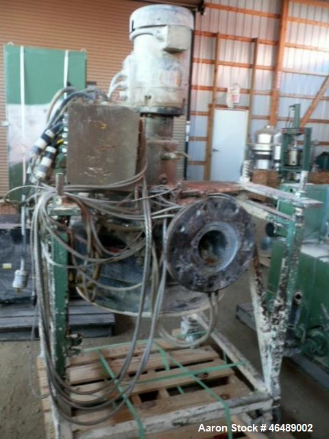 Used Beringer Water Ring Pelletizing System. Consisting of: (1) Model WRP36 pelletizing head with 7.5hp AC motor with inverter, (1) stainless steel water slide, (1) Gala Model 152VDW spin dryer with ...