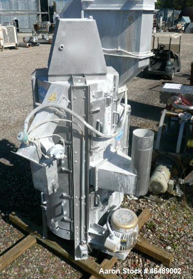 Used Beringer Water Ring Pelletizing System. Consisting of: (1) Model WRP36 pelletizing head with 7.5hp AC motor with inverter, (1) stainless steel water slide, (1) Gala Model 152VDW spin dryer with ...
