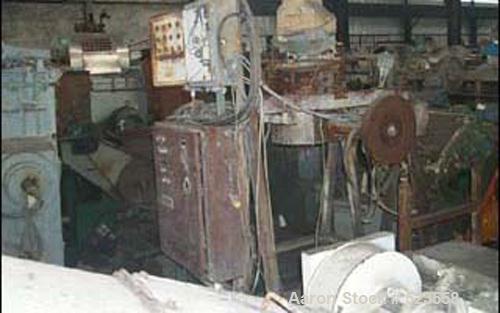 USED: Beringer water ring pelletizer, model WRP40V, rated to 4,400 lbs/hour, 4 blade rotor, with drive on stand.