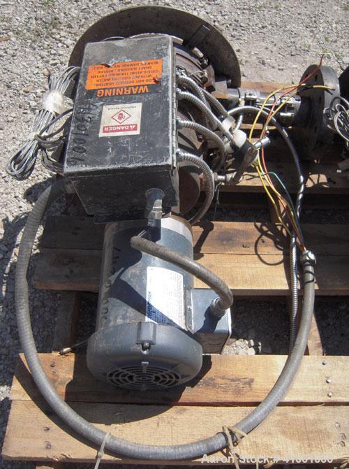 Used Beringer Underwater Pelletizing Head.  Driven by a 1 1/2 hp, 3/60/208-230/460 volt, 1735 rpm motor.