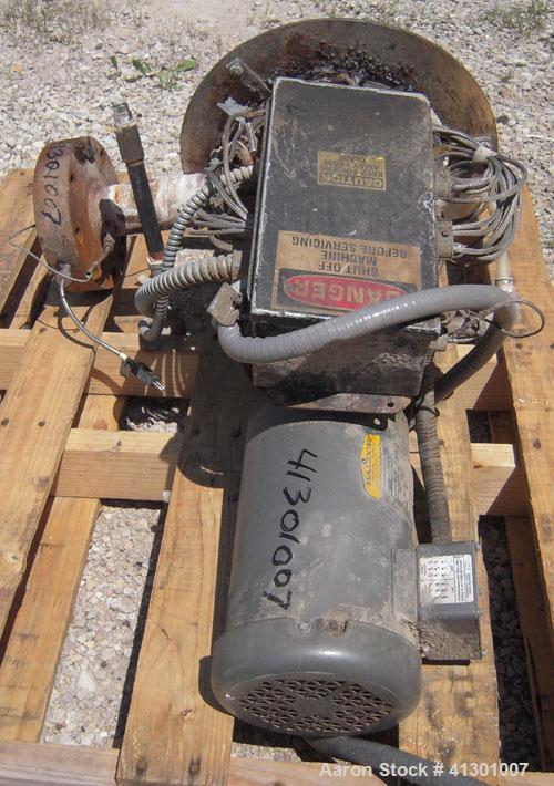 Used Beringer Underwater Pelletizing Head.Driven by a 3 hp, 3/60/230/460 volt, 3450 rpm motor.