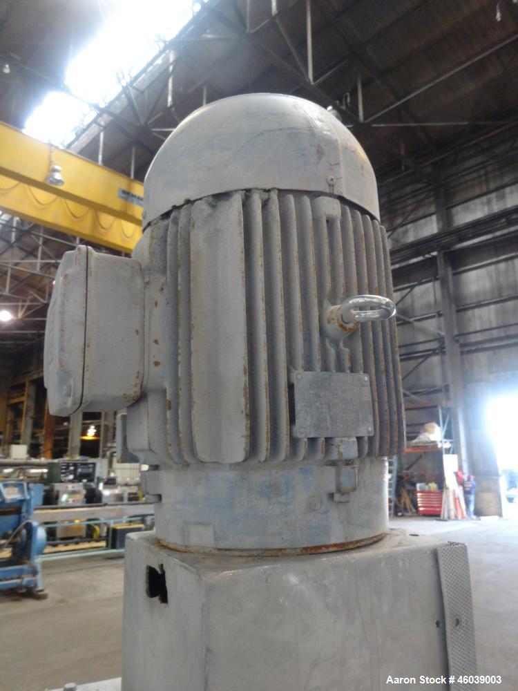 Used Beringer Underwater Pelletizer system consisting of: (1) Pelletizing head, no blades, driven by a 7.5hp, 3/60/208-230/460 volt, 1725 rpm motor, mounted on a stand. (1) Carter Day 304 stainless s...