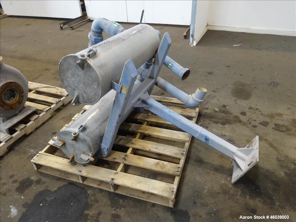 Used Beringer Underwater Pelletizer system consisting of: (1) Pelletizing head, no blades, driven by a 7.5hp, 3/60/208-230/460 volt, 1725 rpm motor, mounted on a stand. (1) Carter Day 304 stainless s...