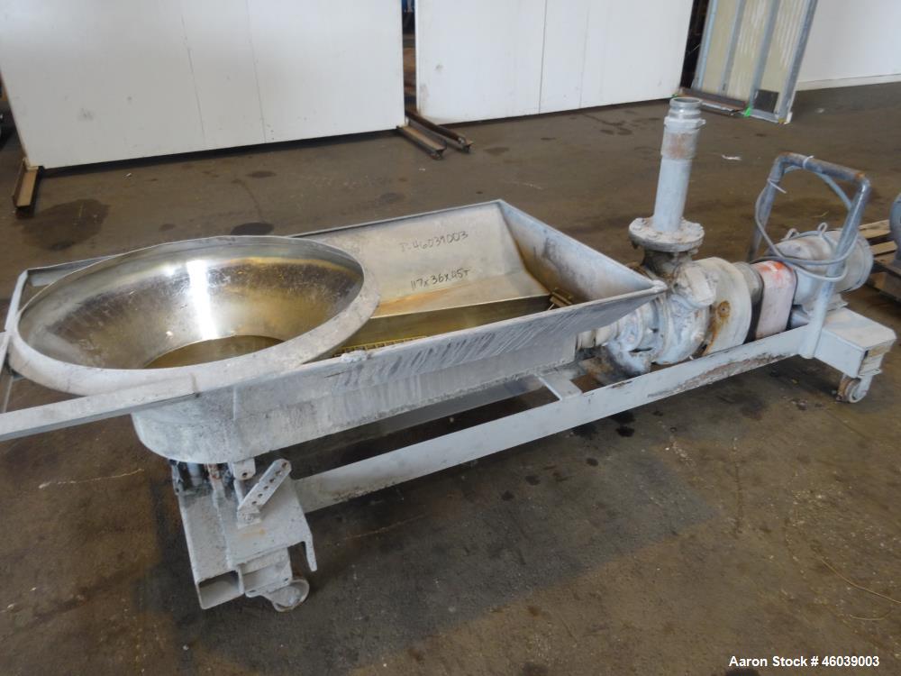 Used Beringer Underwater Pelletizer system consisting of: (1) Pelletizing head, no blades, driven by a 7.5hp, 3/60/208-230/460 volt, 1725 rpm motor, mounted on a stand. (1) Carter Day 304 stainless s...