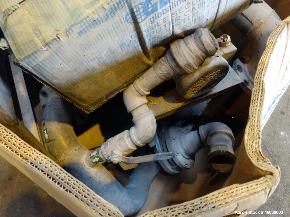 Used Beringer Underwater Pelletizer system consisting of: (1) Pelletizing head, no blades, driven by a 7.5hp, 3/60/208-230/460 volt, 1725 rpm motor, mounted on a stand. (1) Carter Day 304 stainless s...