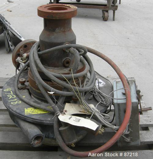 USED: Beringer water ring pelletizer cutting head. Requires motor.