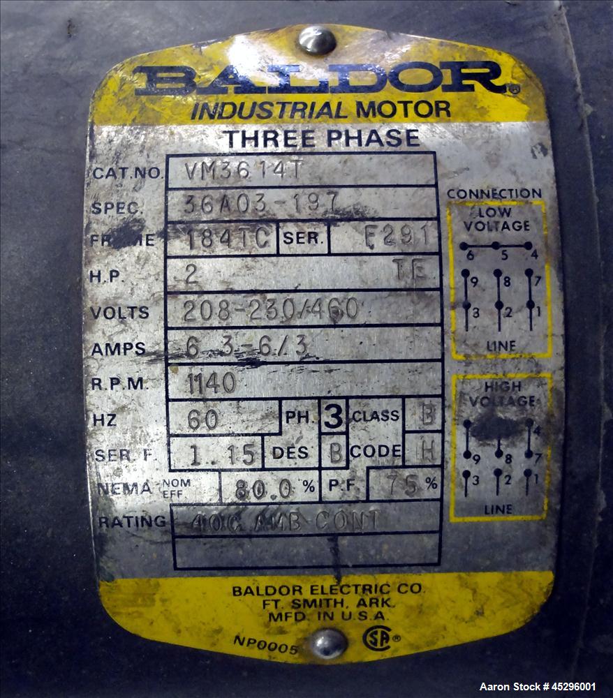Used Conair Jetro Pelletizer, Model 212-GWS
