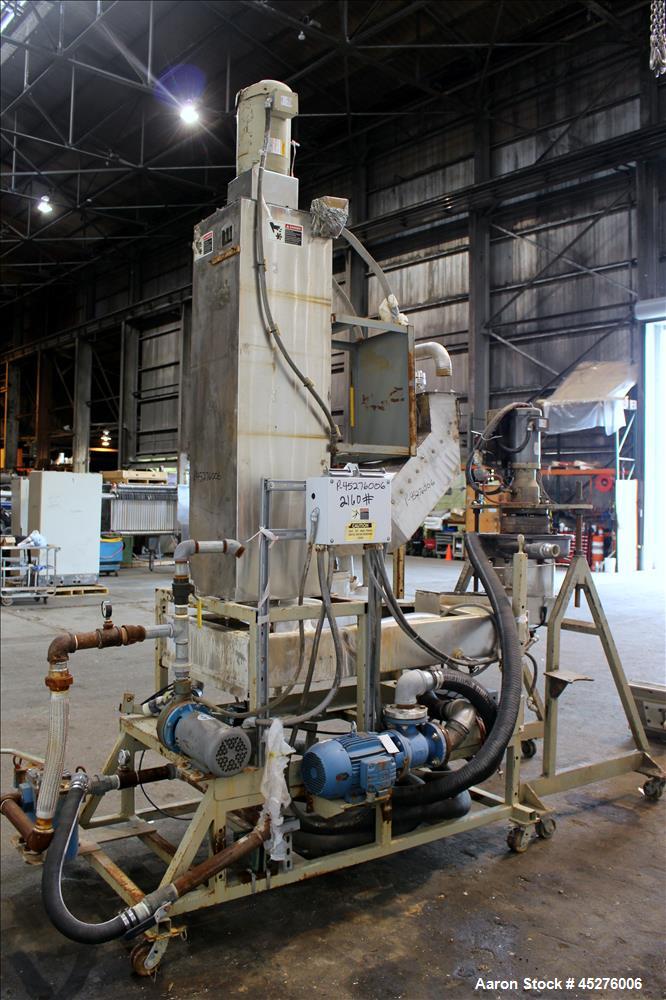 Used Dynisco Underwater Pelletizing System, Model WRP 35S W/TD15.