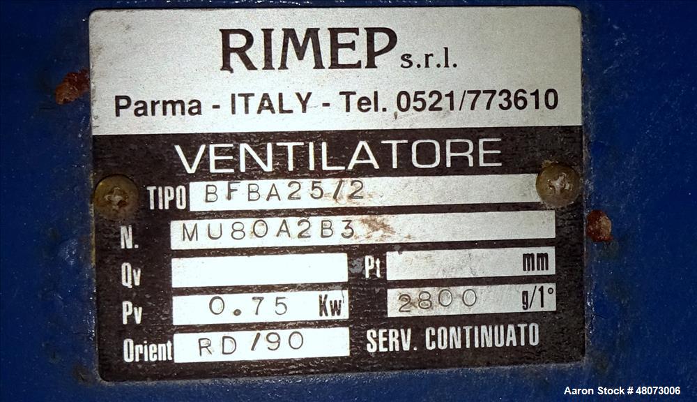 Used Gamma Meccanica Horizontal Water Ring Pelletizer, Model TFD 250