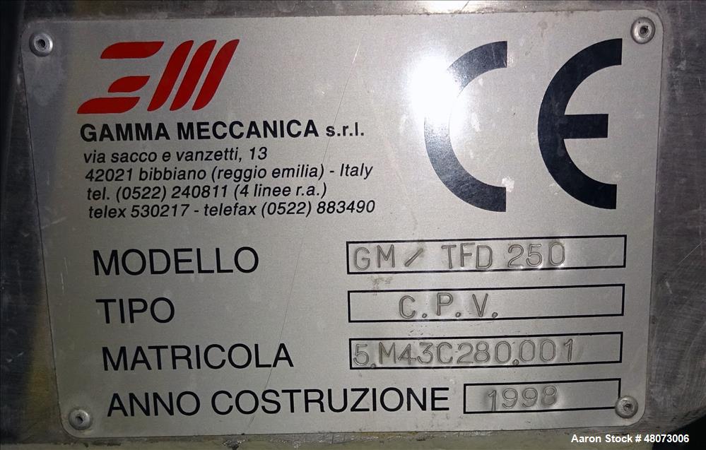 Used Gamma Meccanica Horizontal Water Ring Pelletizer, Model TFD 250