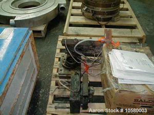 Used Gala model 5 underwater micro mini underwater pelletizer. 20 gpm water system, 8.1 centrifugal dryer having a 3 hp motor. Dryer reported rebuilt by Gala in 2006 and unused since. 4 head knife cu...