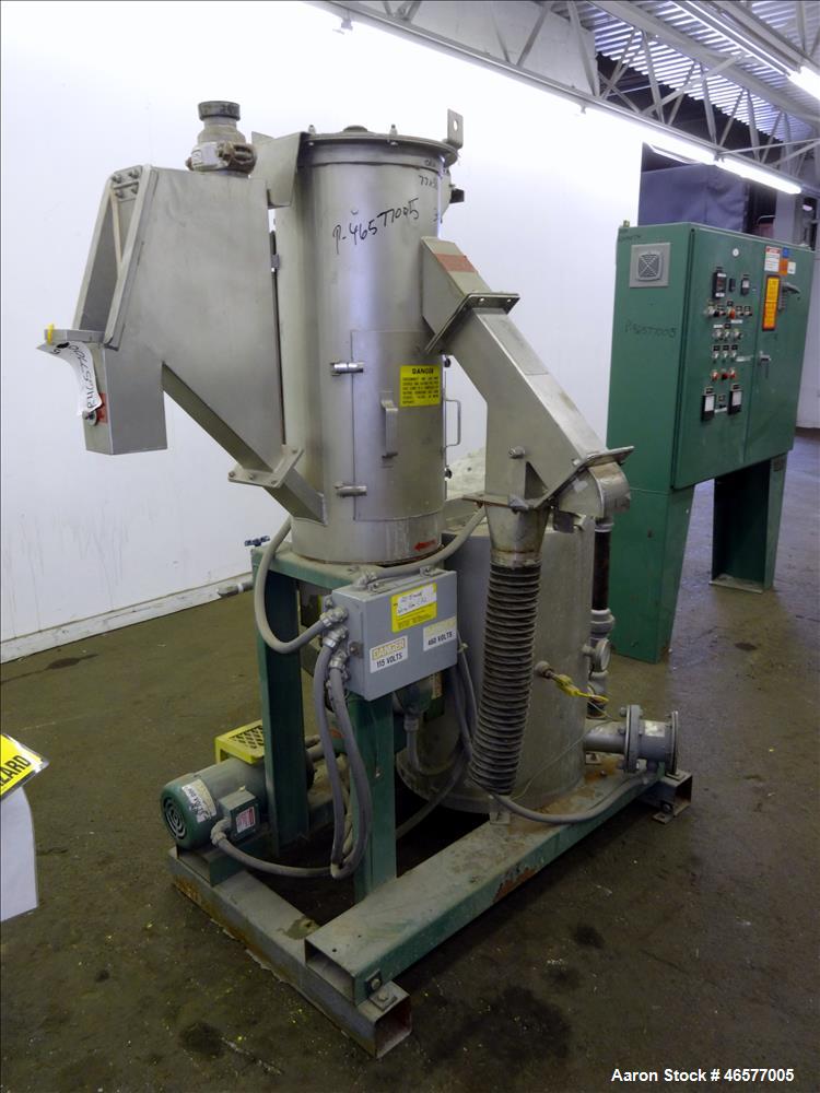 Used Gala Pelletizing System Consisting Of: (1) Gala pelletizer Model 5, driven by a 2hp, 3/60/230-460/3490 rpm motor, serial#902151. (1) Gala spin dryer, model 8.1 BF, approximate 8" diameter x 22.5...