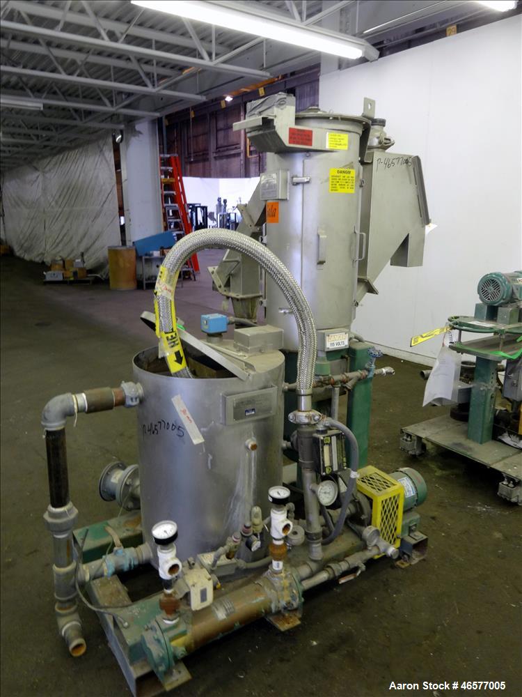 Used Gala Pelletizing System Consisting Of: (1) Gala pelletizer Model 5, driven by a 2hp, 3/60/230-460/3490 rpm motor, serial#902151. (1) Gala spin dryer, model 8.1 BF, approximate 8" diameter x 22.5...