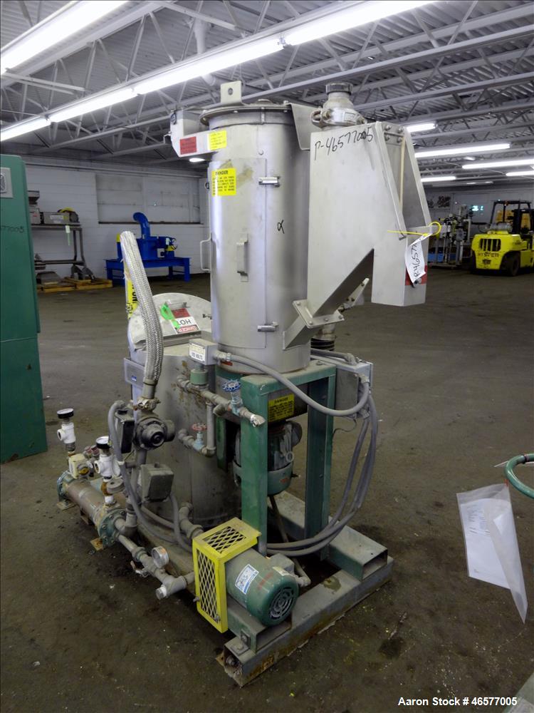 Used Gala Pelletizing System Consisting Of: (1) Gala pelletizer Model 5, driven by a 2hp, 3/60/230-460/3490 rpm motor, serial#902151. (1) Gala spin dryer, model 8.1 BF, approximate 8" diameter x 22.5...