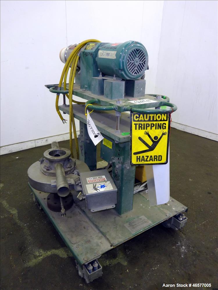 Used- Gala Pelletizing System Consisting Of: (1) Gala pelletizer Model 5, driven by a 2hp, 3/60/230-460/3490 rpm motor, seri...