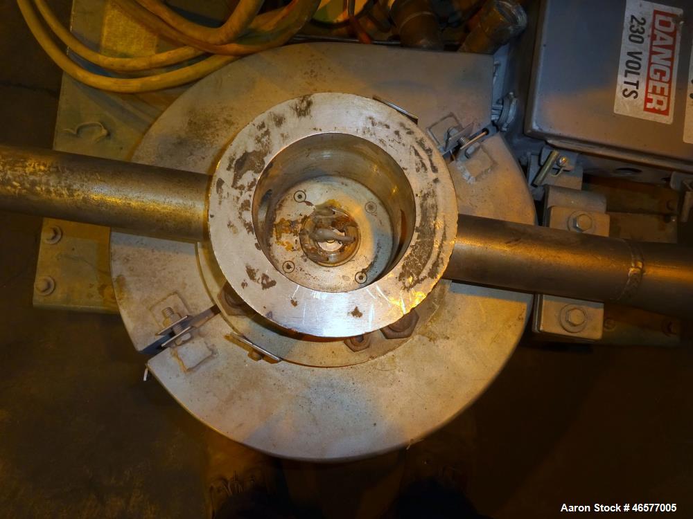 Used Gala Pelletizing System Consisting Of: (1) Gala pelletizer Model 5, driven by a 2hp, 3/60/230-460/3490 rpm motor, serial#902151. (1) Gala spin dryer, model 8.1 BF, approximate 8" diameter x 22.5...