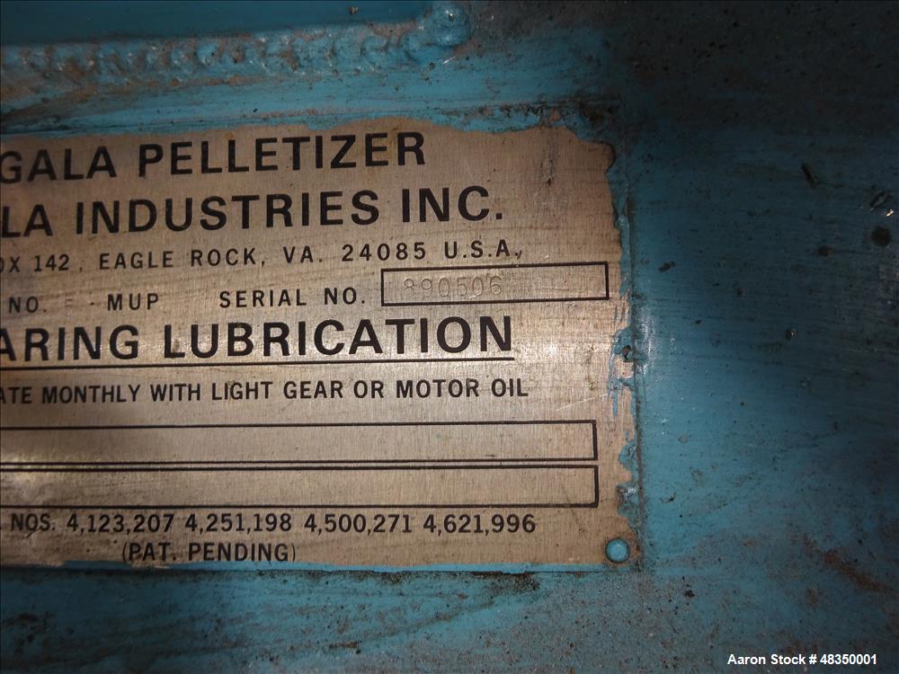 Used Gala Under Water Pelletizing System