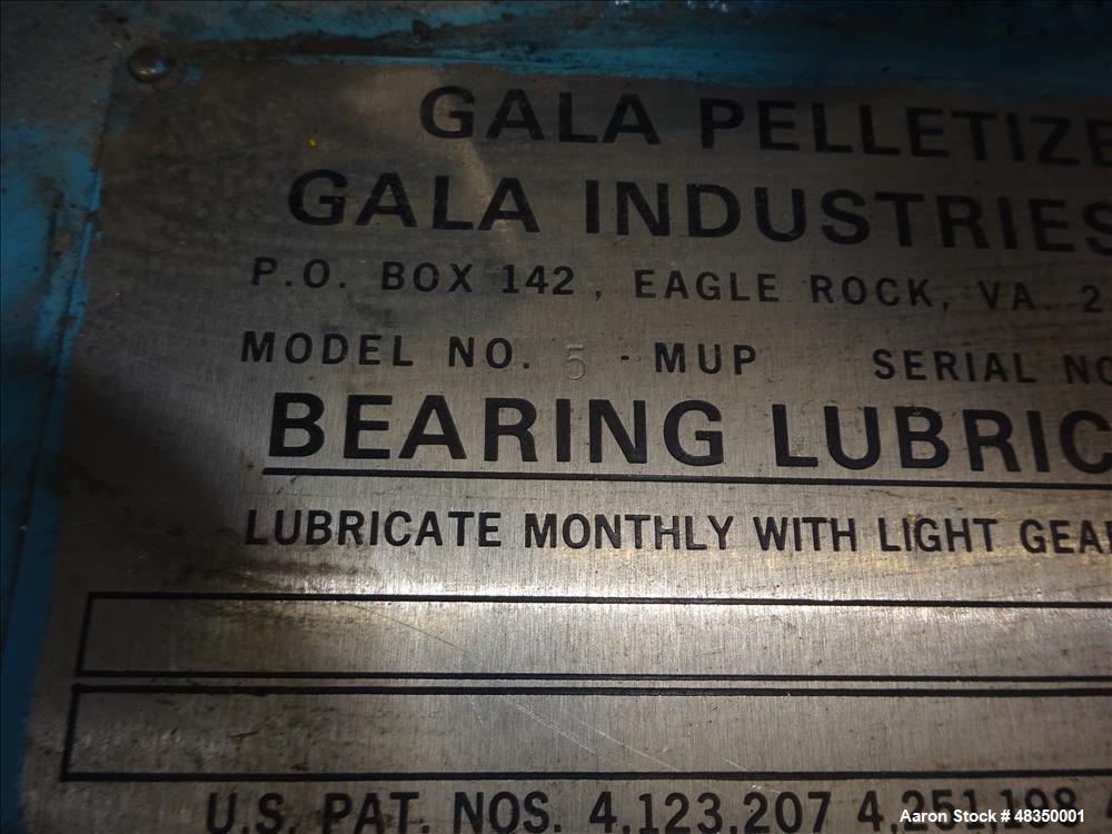 Used Gala Under Water Pelletizing System