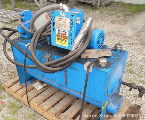Used Gala Underwater Pelletizing System Consisting Of: (1) Gala cutting head, model 6D, mounted on a stand, driven by a 5hp, 3/60/230/460 volt, 3455 rpm motor, no blades. (1) Gala water tank, model 4...