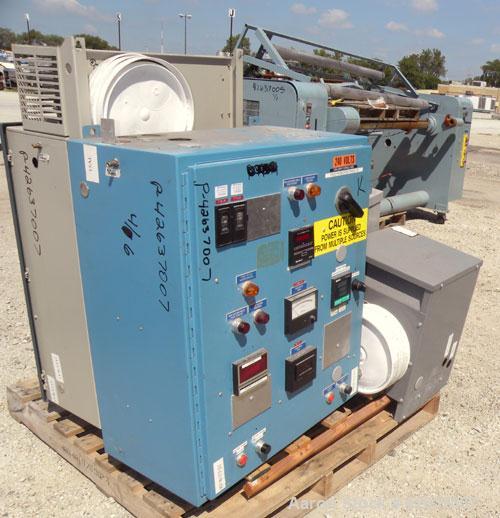 Used Gala Underwater Pelletizing System Consisting Of: (1) Gala cutting head, model 6D, mounted on a stand, driven by a 5hp, 3/60/230/460 volt, 3455 rpm motor, no blades. (1) Gala water tank, model 4...