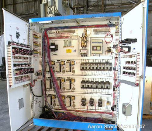 Used Gala Underwater Pelletizing System Consisting Of: (1) Gala cutting head, model 6D, mounted on a stand, driven by a 5hp, 3/60/230/460 volt, 3455 rpm motor, no blades. (1) Gala water tank, model 4...