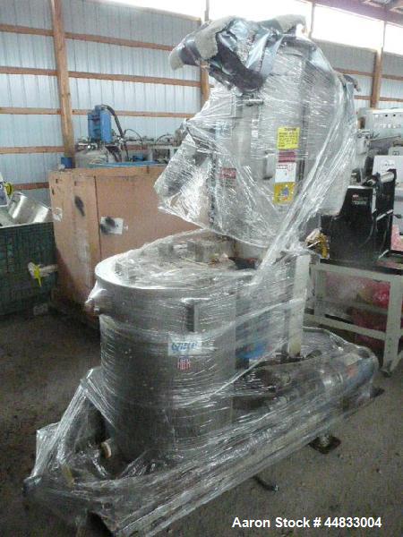 Used Gala #6 Underwater Pelletizing System Consisting Of: (1) Underwater pelletizing head, water tempering system with 40 gallons per minute capability, and a Gala spin dryer. Previously used reclaim...