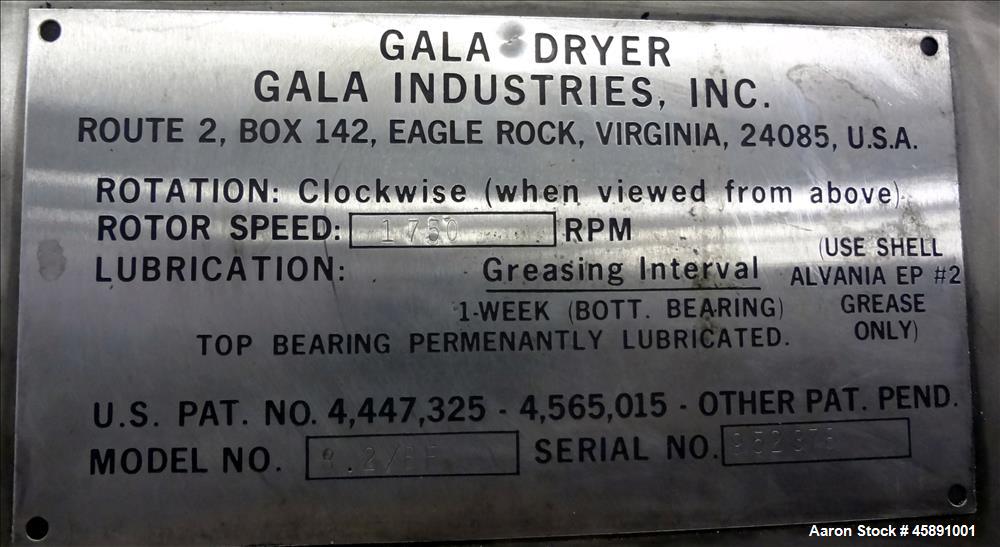 Used Gala Model 6 Underwater Pelletizing System
