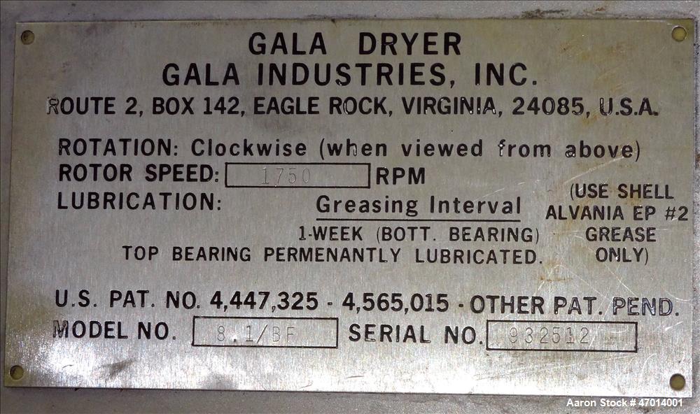 Used Gala Underwater Pelletizing System