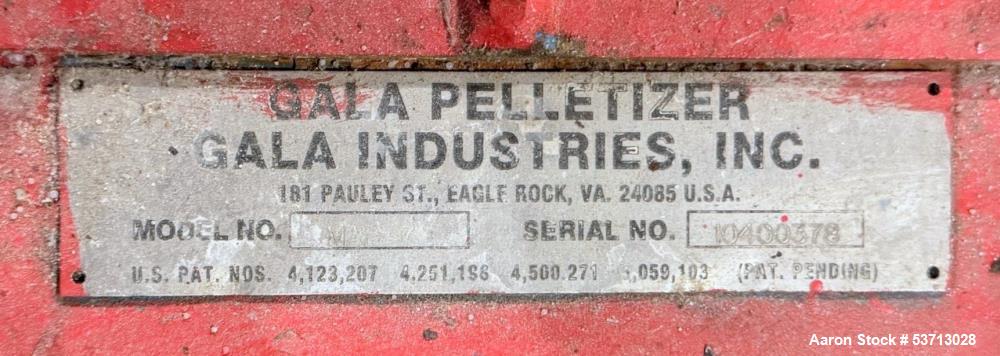 Industrial Gala MAP 7 Pelletizer – Manual Adjustable, 460V, Skid Mounted