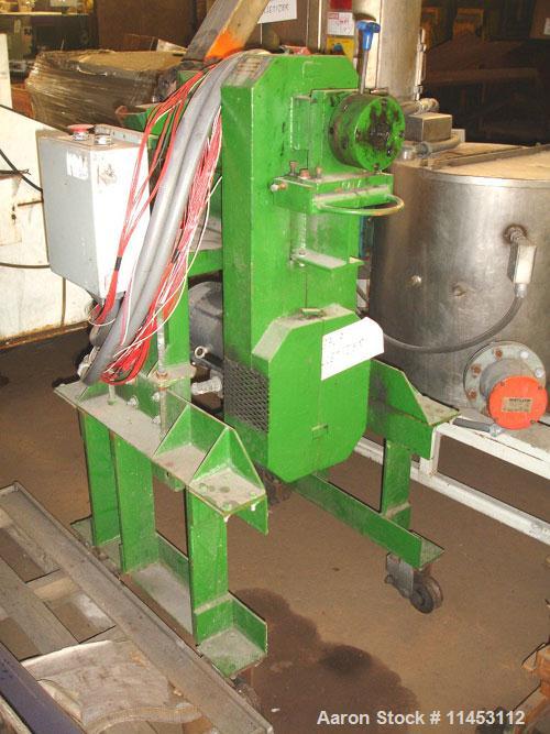 Used Gala Underwater Pelletizer, model MUP 6. With Gala tempered water system, model TWS 80, with centrifugal spin dryer, model 8.2BF, with controls.
