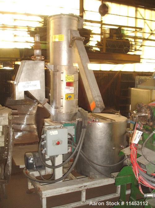 Used-Gala Underwater Pelletizer, model MUP 6. With Gala tempered water system, model TWS 80, with centrifugal spin dryer, mo...