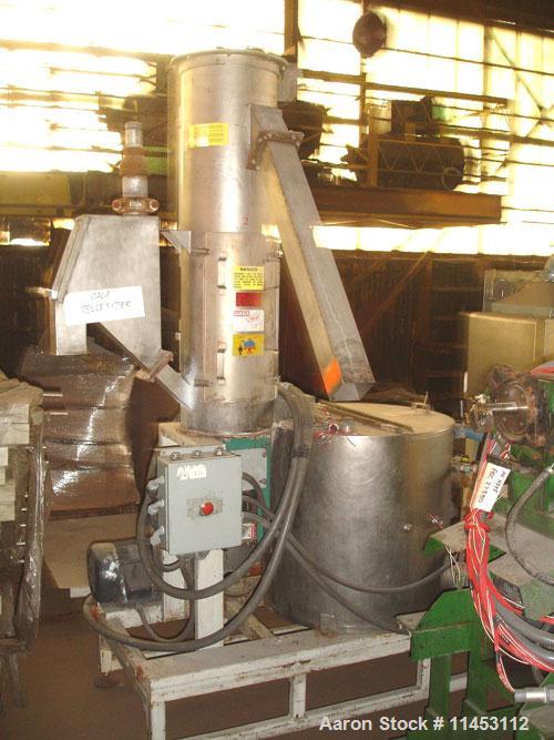 Used Gala Underwater Pelletizer, model MUP 6. With Gala tempered water system, model TWS 80, with centrifugal spin dryer, model 8.2BF, with controls.